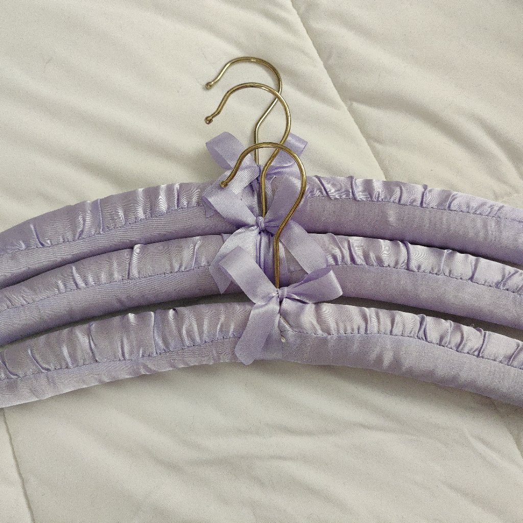 Nwot Vintage Satin Hangers